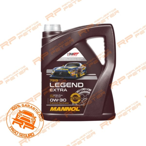 0W30 Mannol Legend Extra 100% Sintetico - 5 Litros (Correa bañada en aceite)