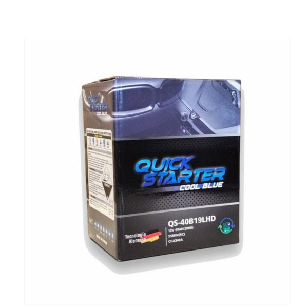 Batería Quick Starter 35 Ah 340cca 40B19LHD para Kia Morning - Suzuki Alto - Chevrolet Spark - Hyundai i10 - Hyundai Grand i10 