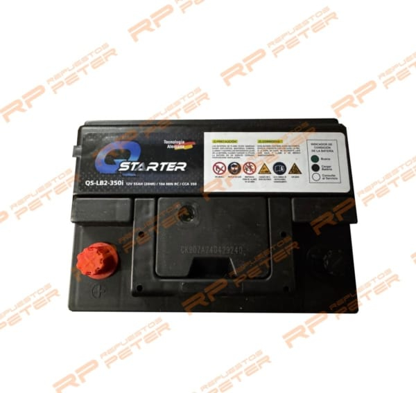 Batería Quick Starter 55 Ah 350cca QS-LB2-350i (Izquierda)