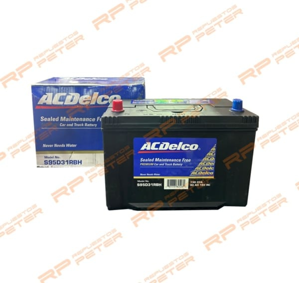 Batería Ac Delco 90 Ah 730CCA S95D31RBH (Izquierdo)