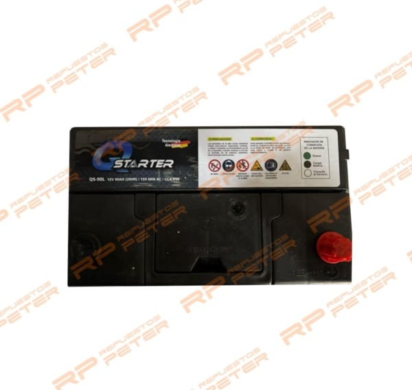 Batería Quick Starter 90 Ah 650CCA QS-90L (Derecho)