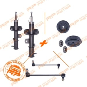 Pack suspensión Amortiguadores delanteros + cazoletas + bieletas para Hyundai Accent RB 1.4/1.6 / KIA Rio 3/4/5 1.2/1.4