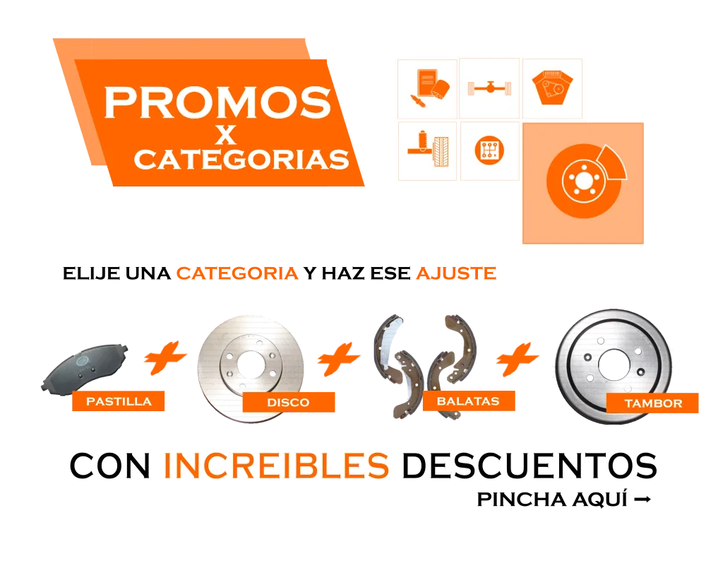 Descuentos por varios productos de una categoria de tus repuestos 