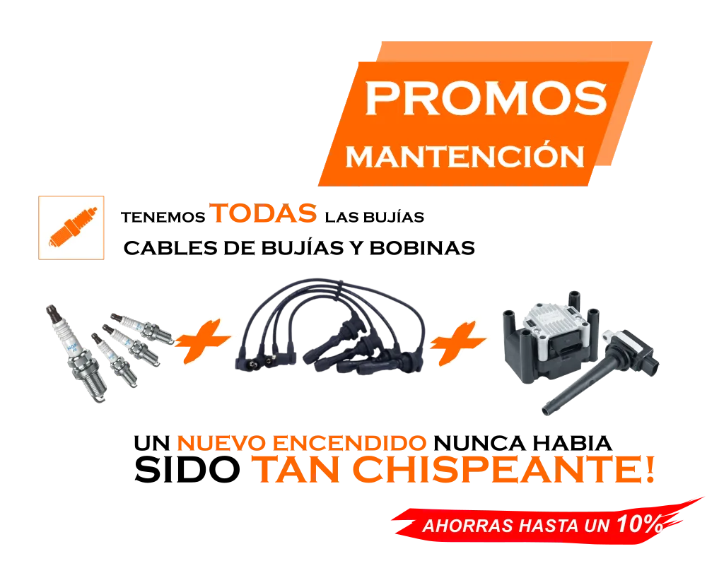 Promoción encendido: 10% de descuento en bujías, cables y bobinas 