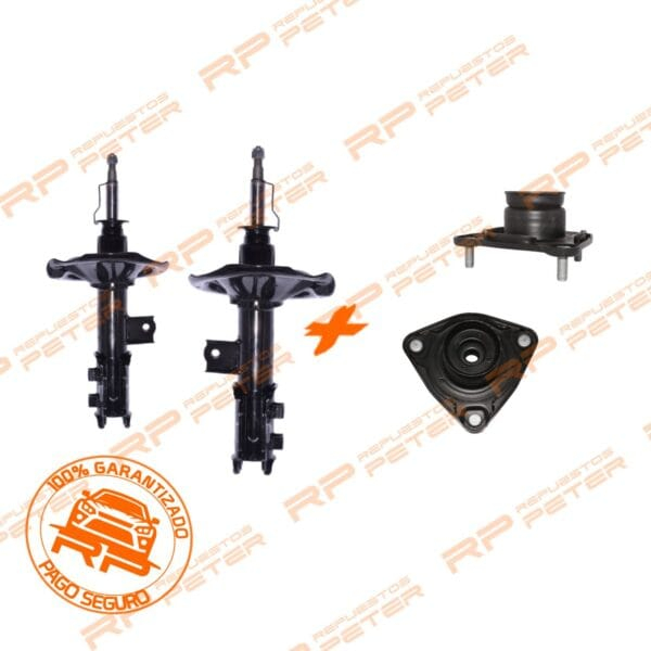 Pack suspensión Amortiguadores delanteros+ cazoletas para Hyundai Elantra 1.6/2.0