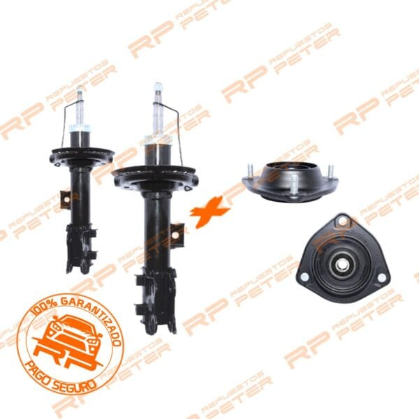 Pack suspensión Amortiguadores delanteros + cazoletas para Hyundai Elantra 1.6/1.8