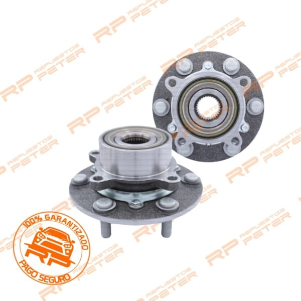 Pack ambas Mazas de rueda delantera SIN ABS para Mitsubishi L200 Dakar/Katana/Work 2.4/2.5/3.2 – Montero 2.5/3.2/3.5