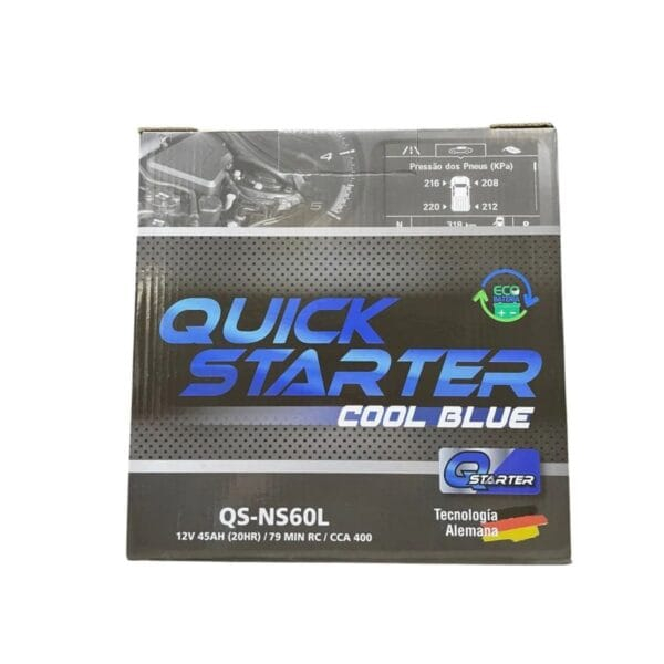 Caja Batería 45Ah Quick Starter 400cca 55B24L/NS60L