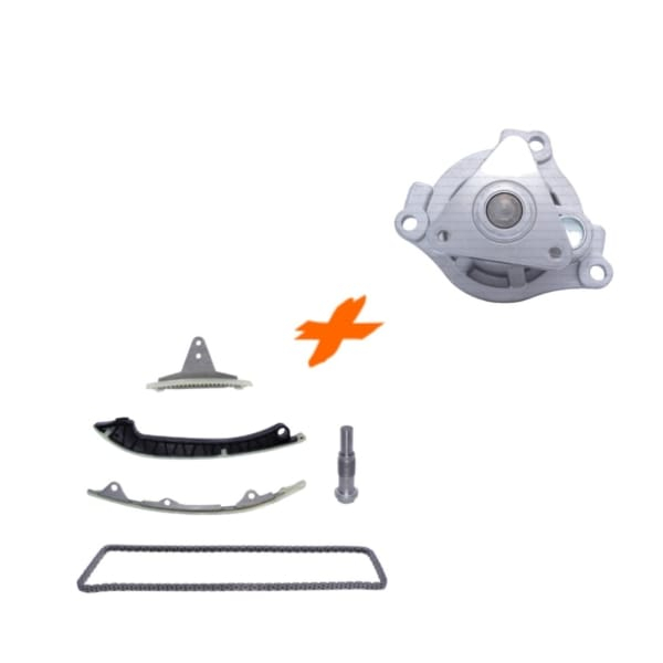 Promoción Kit de distribución + Bomba de agua para MG MG3 1.5 - Cadena de distribución y tensores - 5 piezas completo