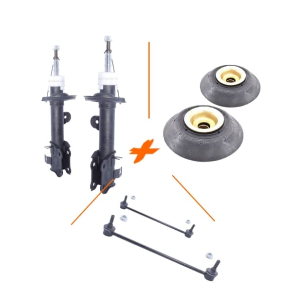 Pack suspensión delantera = Amortiguadores + Cazoletas + bieletas = para MG MG3 1.5 para todos los años