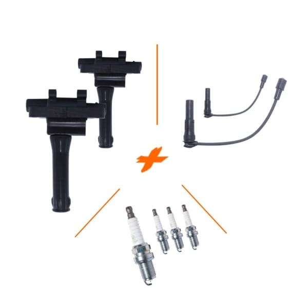 PROMO ENCENDIDO Bobina encendido + Cables + Bujías para MG MG3 desde 2012 a 2018