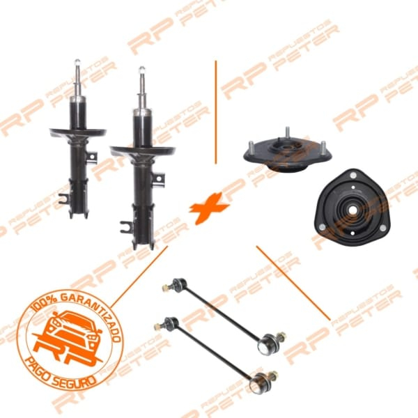 Promocion amortiguadores delanteros + cazoletas + bieletas para Chevrolet Vivant 1.6